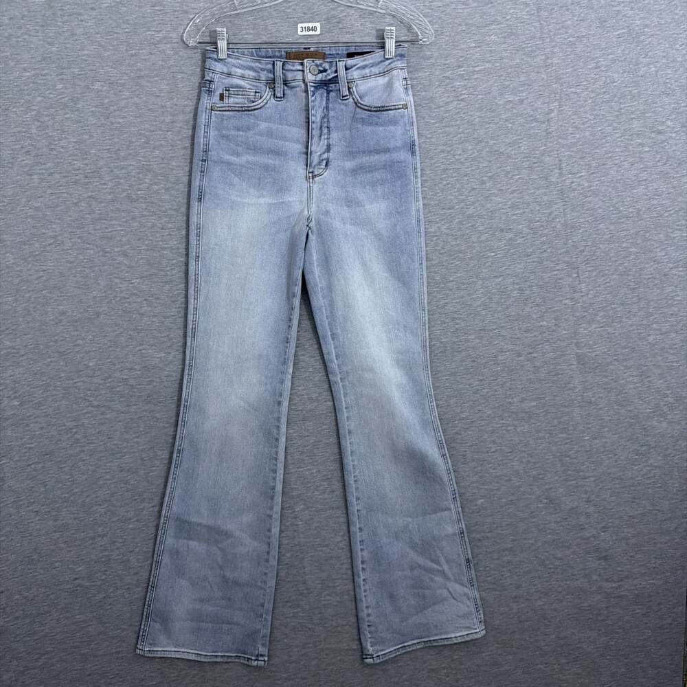 Judy Blue Womens 3/26 LIght Wash High Rise Bootcut Jeans Stretch